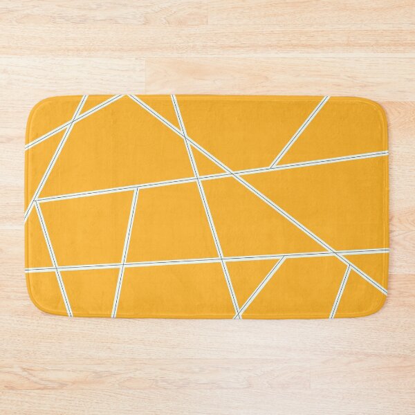 Item preview, White Abstract Lines Orange Pattern designed and sold by Gevover.