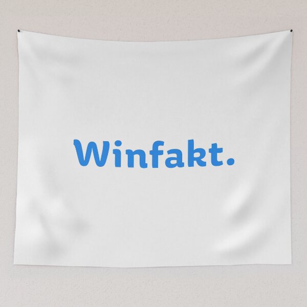 Item preview, The Winfakt logo in blue. designed and sold by Tee702.
