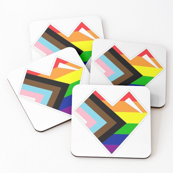 Item preview, Inclusive/Progressive Rainbow Pride Heart designed and sold by moonboi-designs.