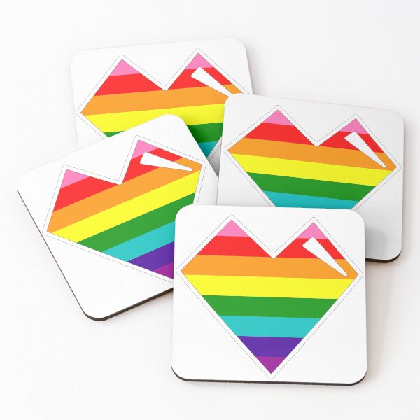 Artikelvorschau, Ursprüngliches Regenbogen-Stolz-Herz entworfen und verkauft von moonboi-designs.