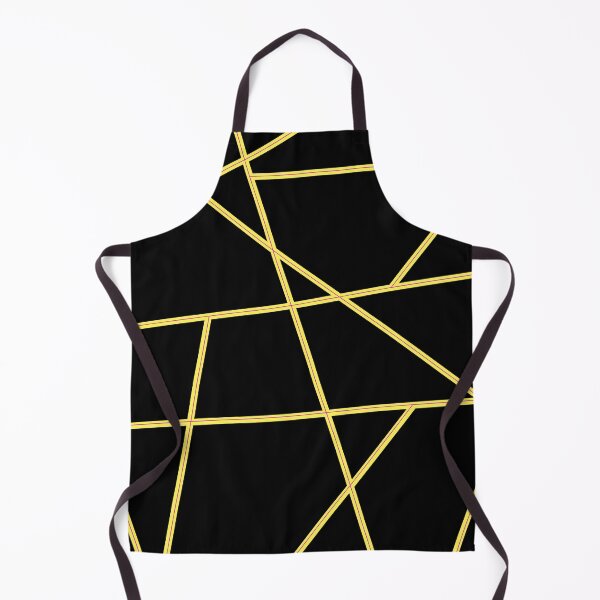 Item preview, Yellow Abstract Lines Black Pattern designed and sold by Gevover.