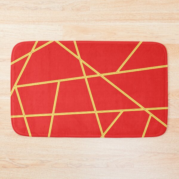 Item preview, Yellow Abstract Lines red Pattern designed and sold by Gevover.