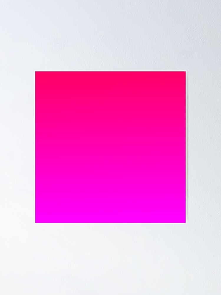 Hot Pink Ombre Poster