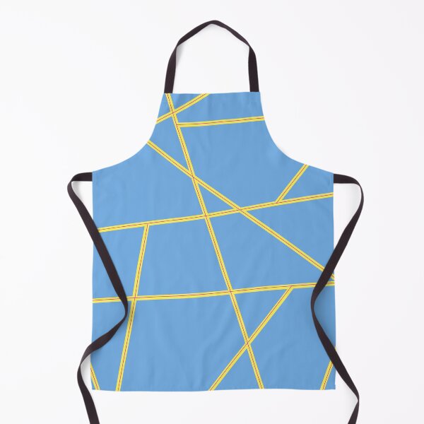 Item preview, Yellow Abstract Lines Blue Pattern designed and sold by Gevover.