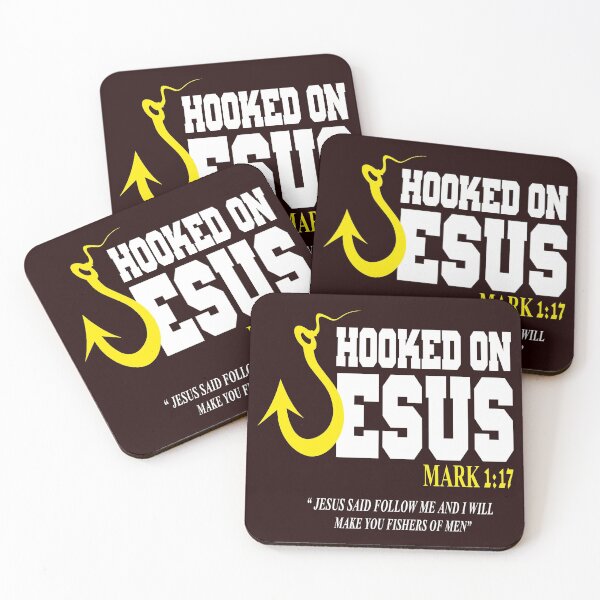 Item preview, HOOKED ON JESUS designed and sold by teemaker24.