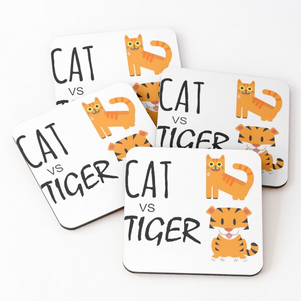 Item preview, Cat vs Tiger designed and sold by ZamuDesign.