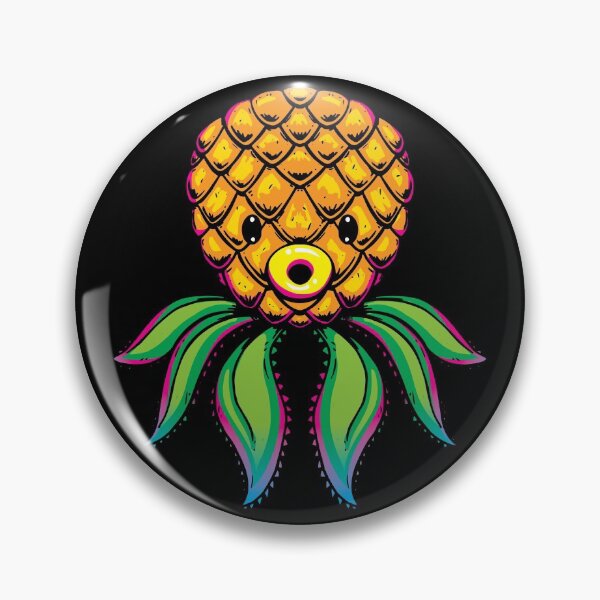Item preview, PINEAPPLE OCTOPUS Summer Tropical Pineapple Fruit Squid designed and sold by JinxWhaleDesign.
