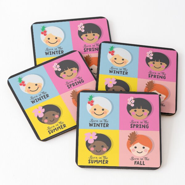 Item preview, Cute Four Seasons (Fall, Winter, Spring, Summer) designed and sold by VicEllisArt.