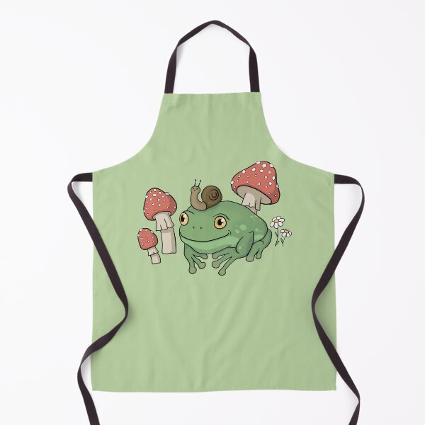 Item preview, Frog with Snail Hat in Mushroom Forest: Cottagecore Aesthetic Toad, Goblincore Fairy Grunge, Toadstool Fungi Theme, Trippy Witchy Emo Style designed and sold by MinistryOfFrogs.