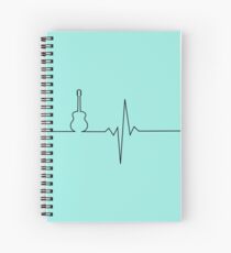 Cuaderno de espiral Corazón de guitarra
