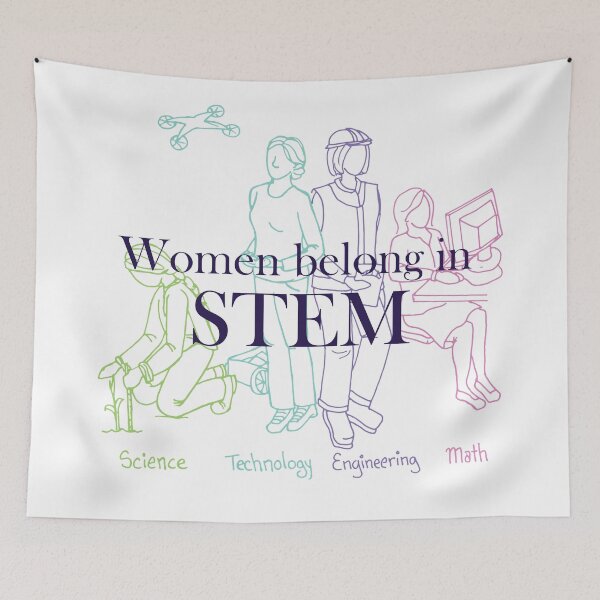Item preview, Women belong in STEM designed and sold by lclkrist.
