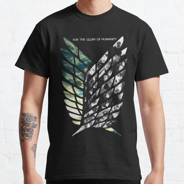 Ataque a los titanes Wings Of Freedom Camiseta clásica