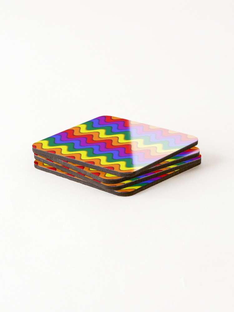 Thumbnail 4 of 5, Coasters (Set of 4), Rainbow Array 39 designed and sold by rainbowarray.
