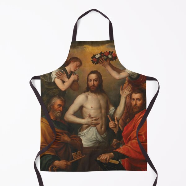 Item preview, Antonis Mor van Dashorst (Dutch, 1517–1575) -The risen Christ with Saints Peter and Paul and two angels designed and sold by VISIBLECREATION.