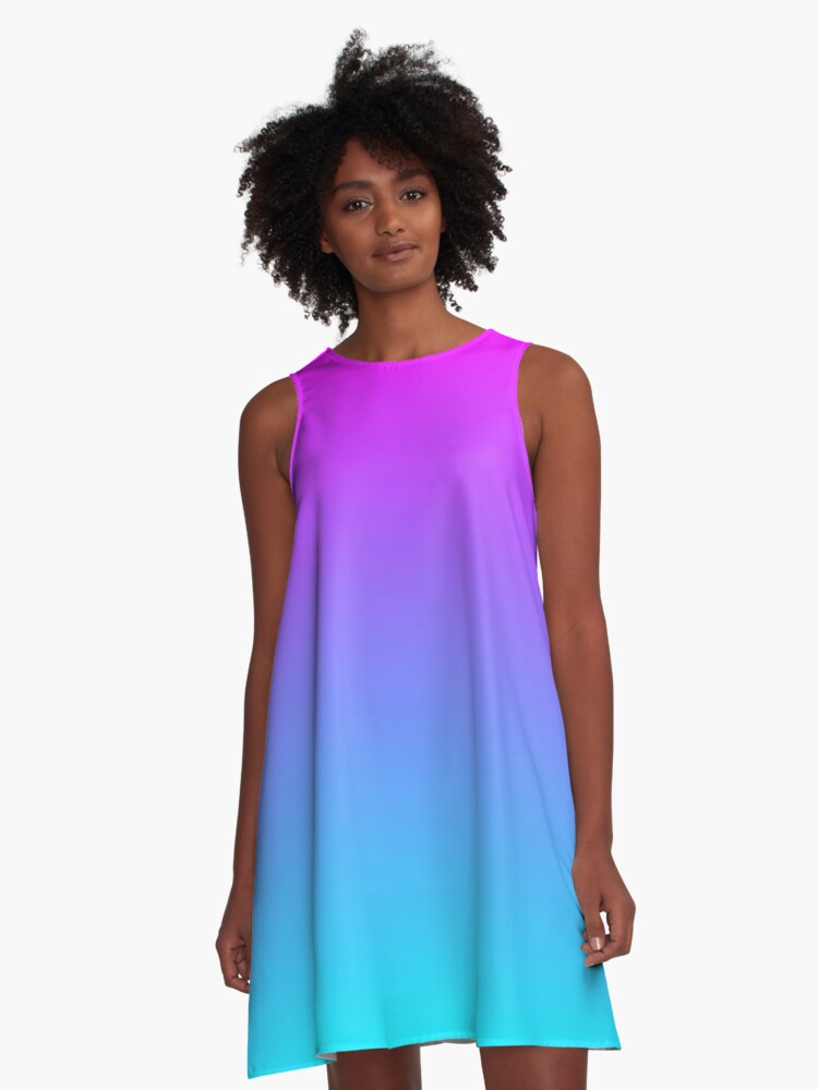 Turquoise 2024 ombre dress