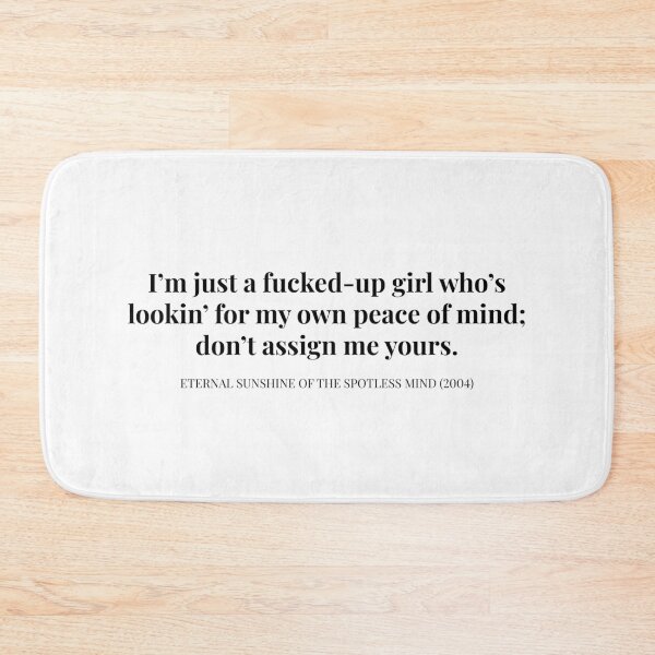 Item preview, Eterno resplandor de una mente impecable (2004) Cita de Clementine designed and sold by TamDigitalPrint.