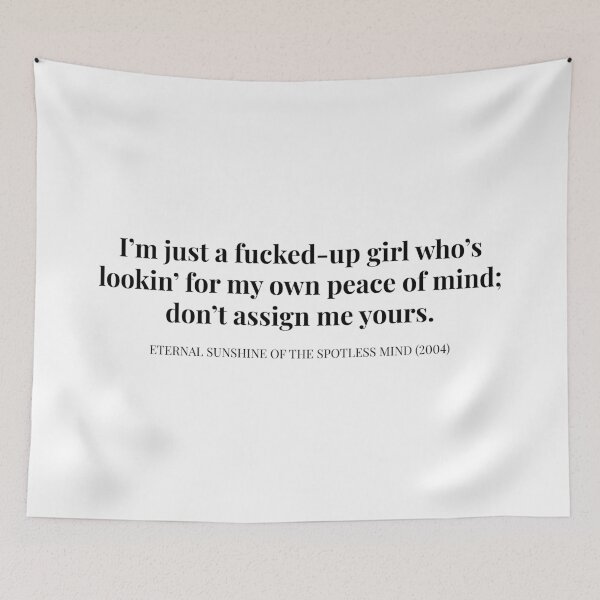 Item preview, Eterno resplandor de una mente impecable (2004) Cita de Clementine designed and sold by TamDigitalPrint.