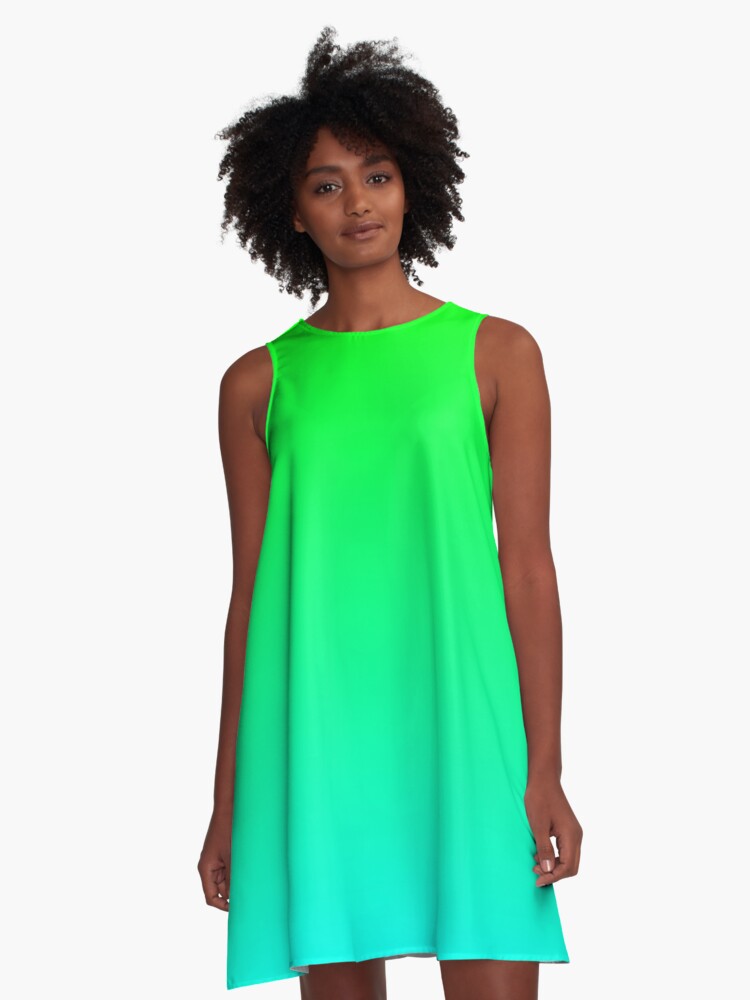 Turquoise ombre outlet dress