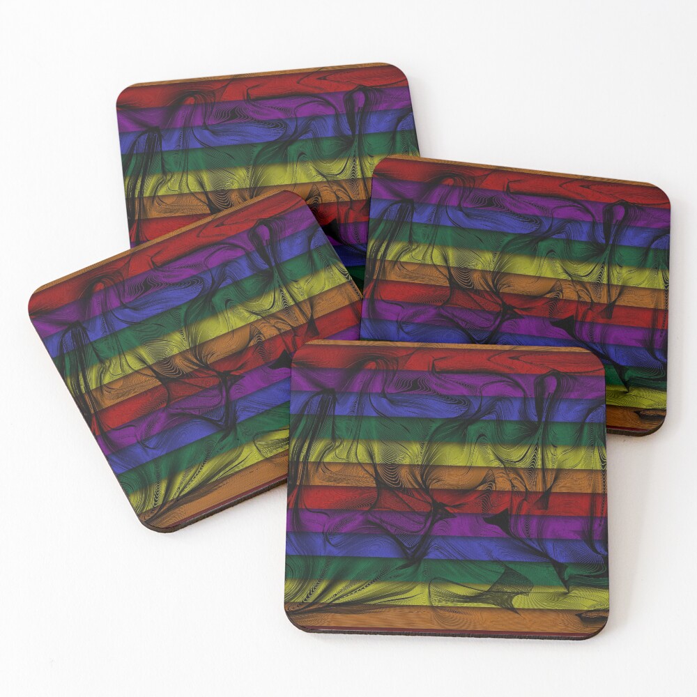 Item preview, Coasters (Set of 4) designed and sold by rainbowarray.