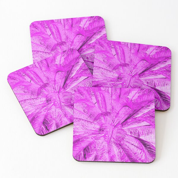 Item preview, Close-up of a palm tree, then processed pink designed and sold by Pelikancrazy.