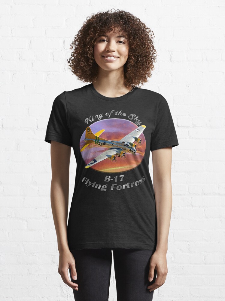 Alternate view of B-17 Flying Fortress King of the Sky Essential T-Shirt