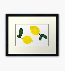 Lemon Pair Framed Print