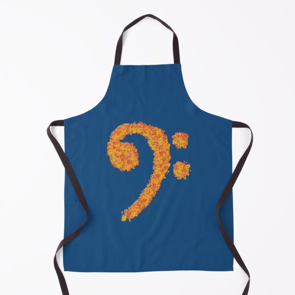 Item preview, Bass Clef with autumn leaves designed and sold by Musicianst0re.