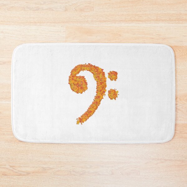 Item preview, Bass Clef with autumn leaves designed and sold by Musicianst0re.