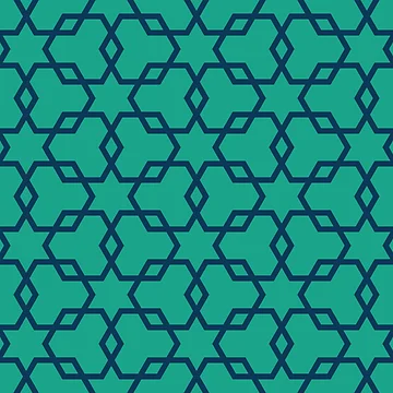 Artwork thumbnail, Geometric Islamic Seamless Pattern by NeteDesign