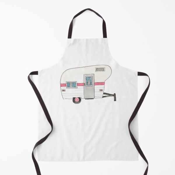 Item preview, Vintage Camper Drawing Design White designed and sold by eringeeart.