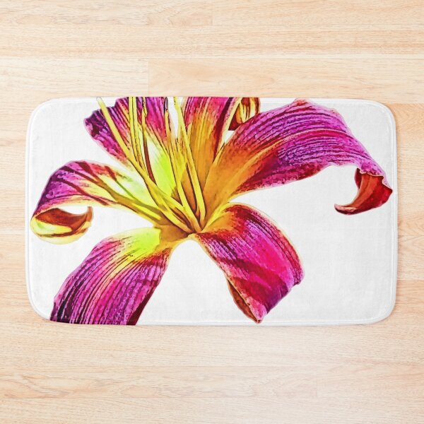 Item preview, Cartoonified Pink and Yellow Daylily designed and sold by Amberjays.