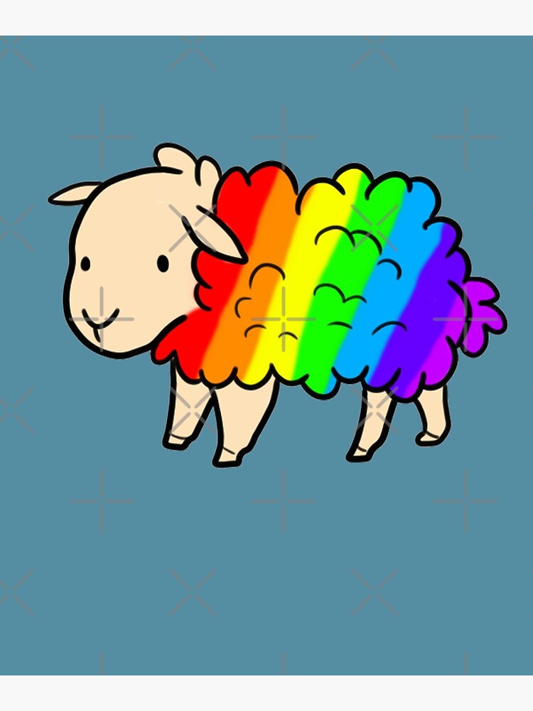 "Rainbow Sheep" Poster for Sale by magedalamin Redbubble