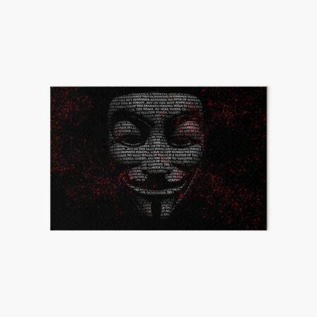 Anonymous Hacker Mask Art Board Print for Sale by blacksnowcomics