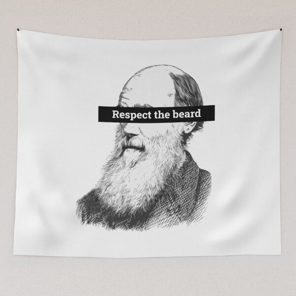Item preview, Respect the Beard - Charles Darwin designed and sold by Electric Fairy.