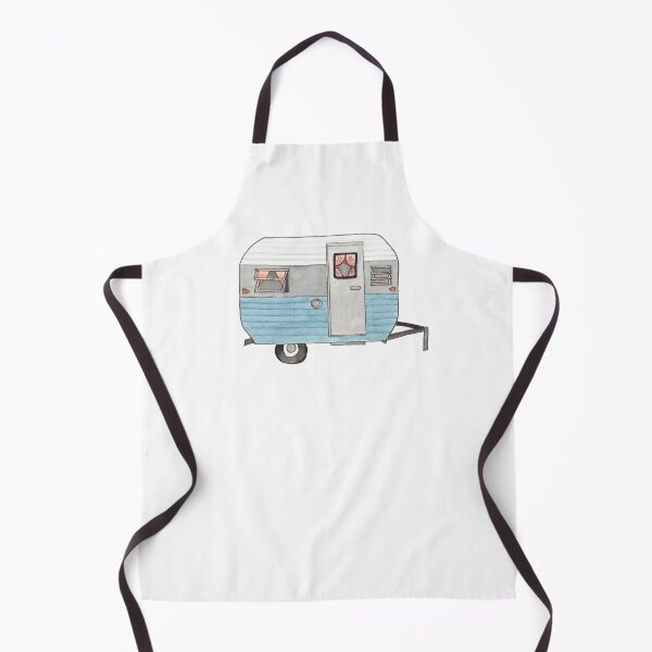 Item preview, Vintage Camper Drawing Design Blue designed and sold by eringeeart.
