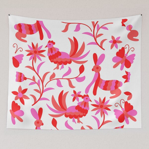 Item preview, Otomi animals pink designed and sold by edleon.