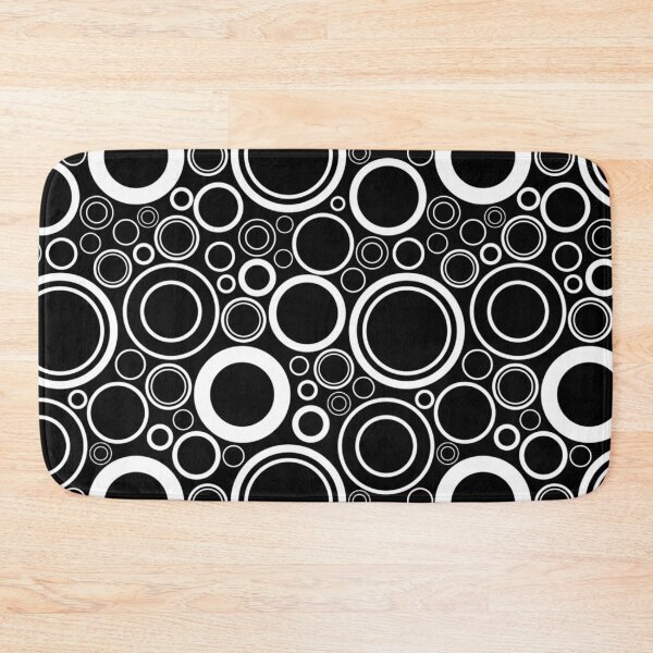Item preview, Black white circle pattern designed and sold by Doninni.