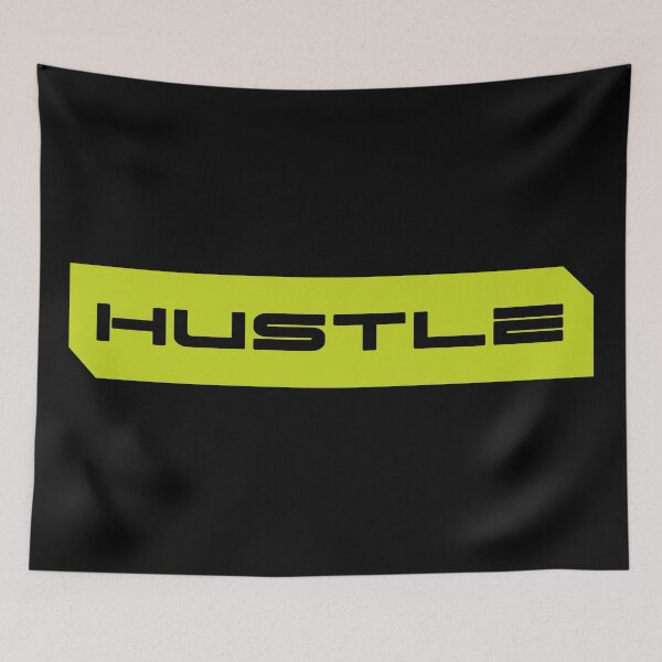Item preview, Hustle simple cyberpunk urban slang letters designed and sold by Swiiing.