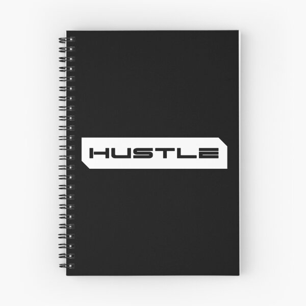 Item preview, Hustle simple cyberpunk urban slang letters black designed and sold by Swiiing.