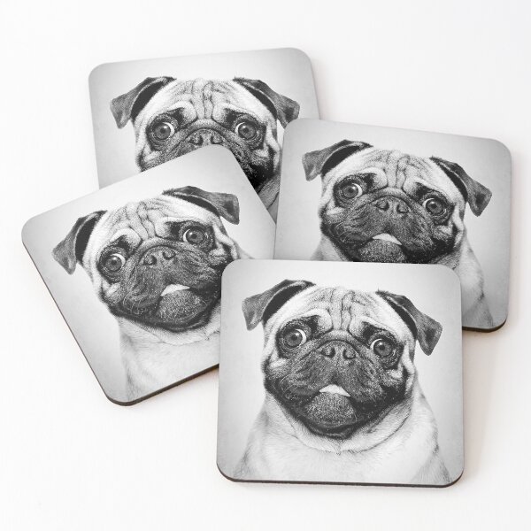 Item preview, Pug dog - BW Vintage - D96 designed and sold by DecoVintage.
