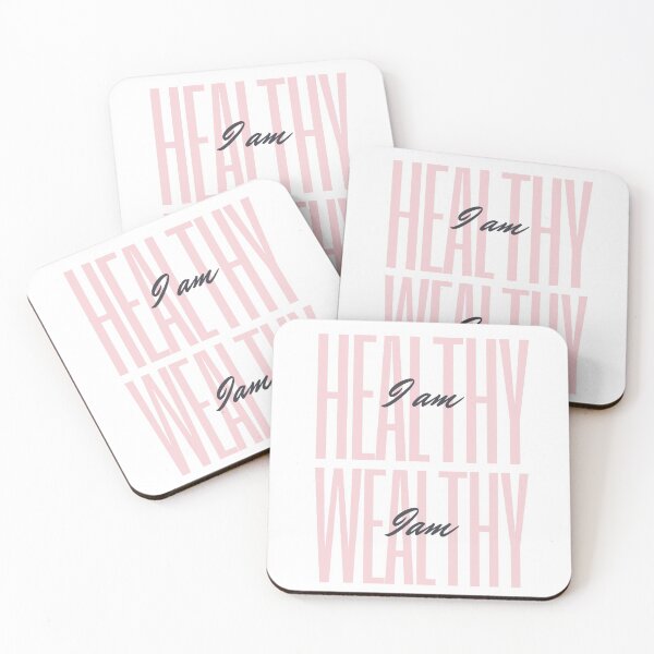 Item preview, I am healthy I am wealthy designed and sold by AmberSiraj.