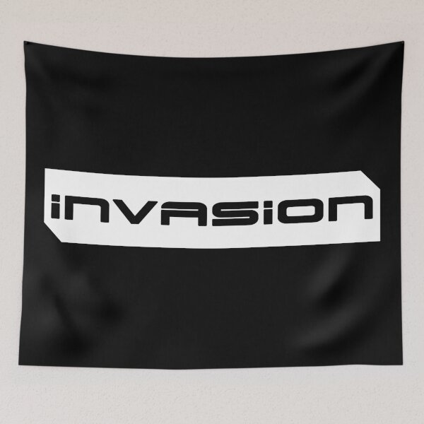 Item preview, Invasion simple cyberpunk urban slang letters black designed and sold by Swiiing.