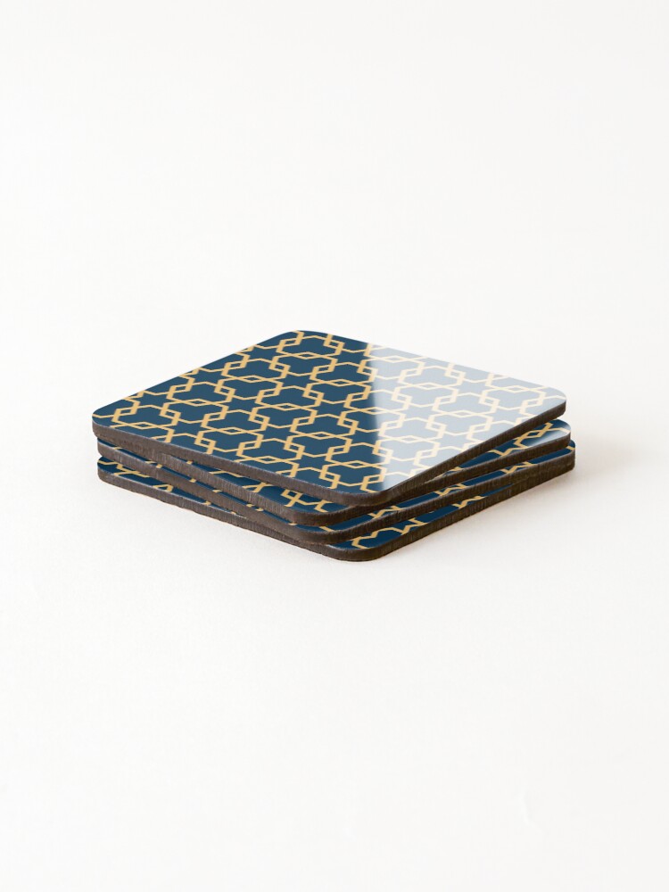 Thumbnail 4 of 5, Coasters (Set of 4), Geometric Islamic Seamless Pattern designed and sold by NeteDesign.