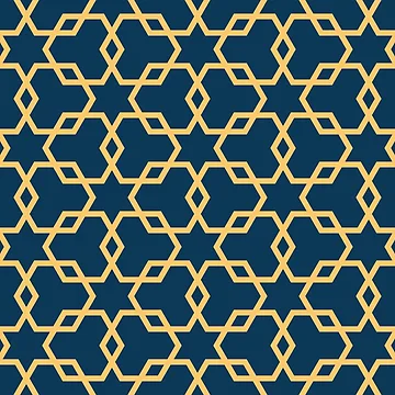 Artwork thumbnail, Geometric Islamic Seamless Pattern by NeteDesign