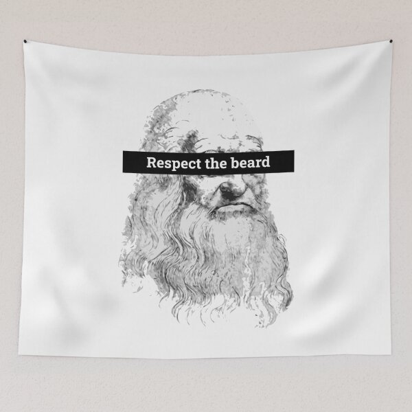 Item preview, Respect the Beard - Leonardo da Vinci designed and sold by Electric Fairy.