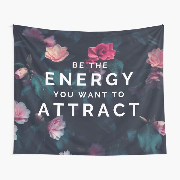 Item preview, Be The Energy You Want To Attact - Field Of Flowers With The Law Of Attraction Quote designed and sold by Miranorm.