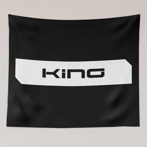 Item preview, King simple cyberpunk urban slang letters black designed and sold by Swiiing.