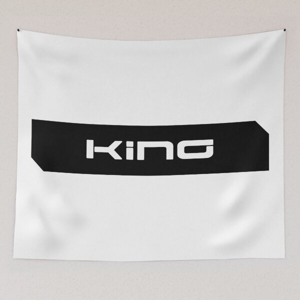 Item preview, King simple cyberpunk urban slang letters white designed and sold by Swiiing.