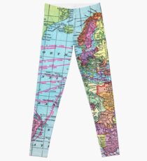 Around the world.. Travel Free! Leggings