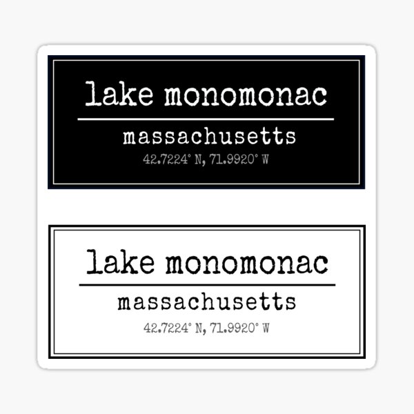 "Lake Monomonac double" Sticker for Sale by TheEricaFactor Redbubble